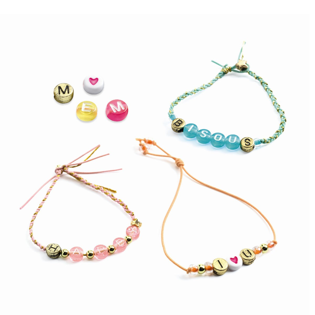 Djeco kreativ æske, Alfabet perler