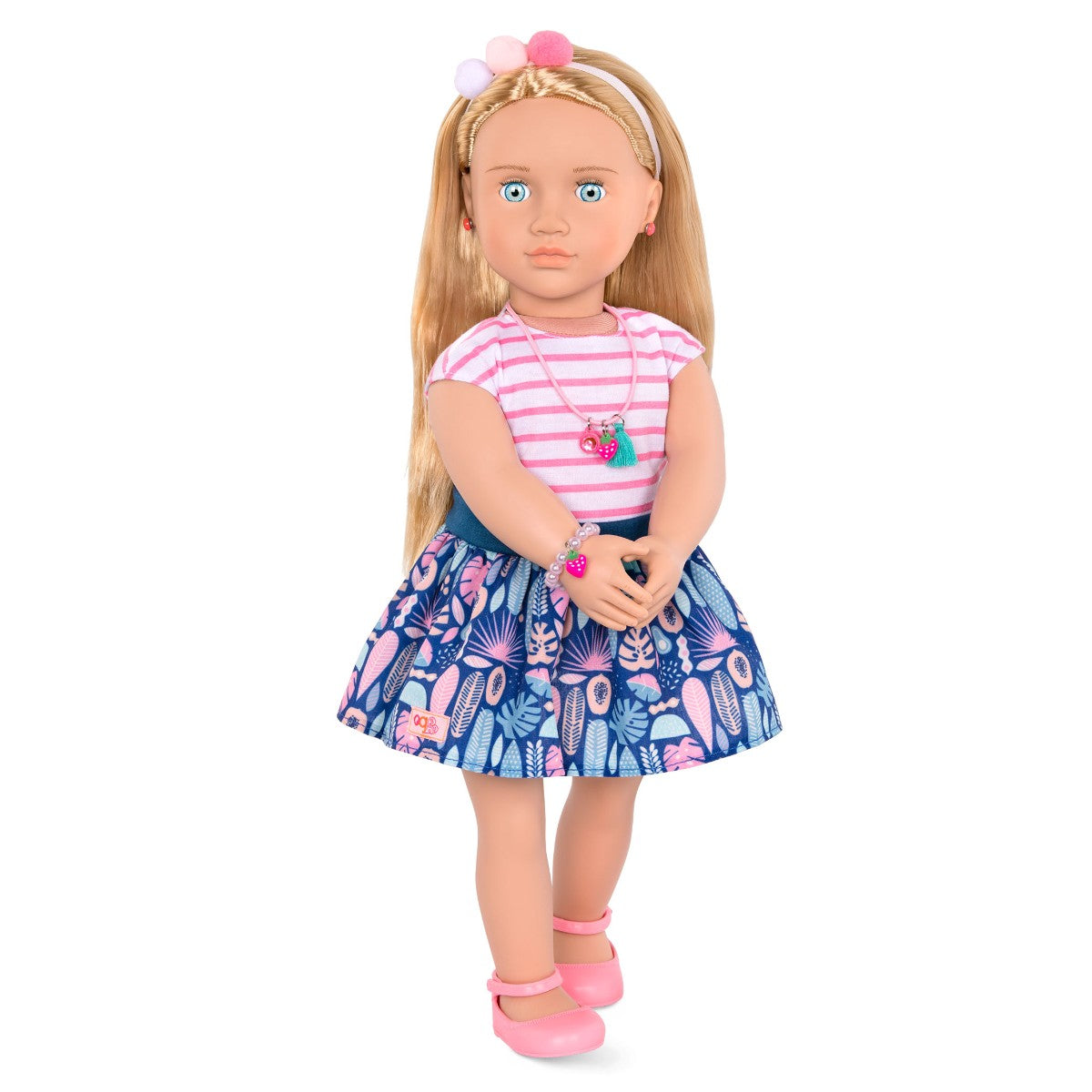 Our Generation dukke, Alessia m. smykkeskrin - 46 cm
