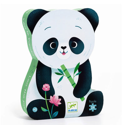 Djeco silhuetpuslespil, Leo panda - 24 brikker
