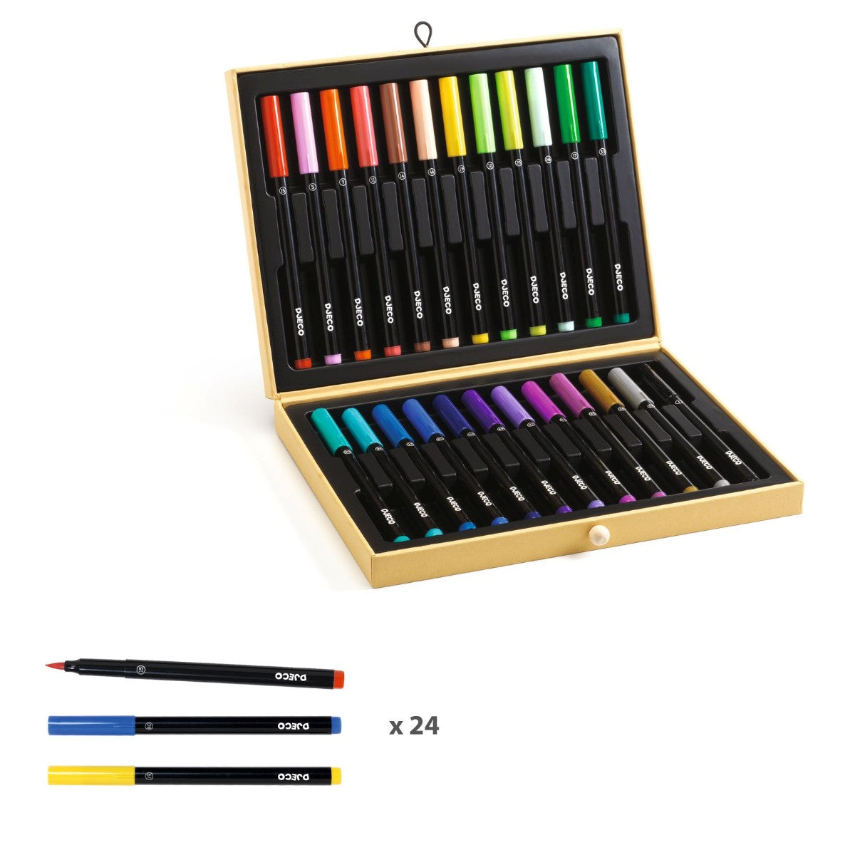 Djeco kuffert m. filtpenne