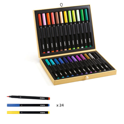 Djeco kuffert m. filtpenne