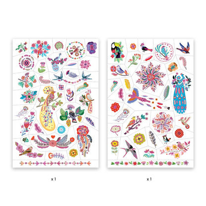 Djeco tatoveringer, Fugle