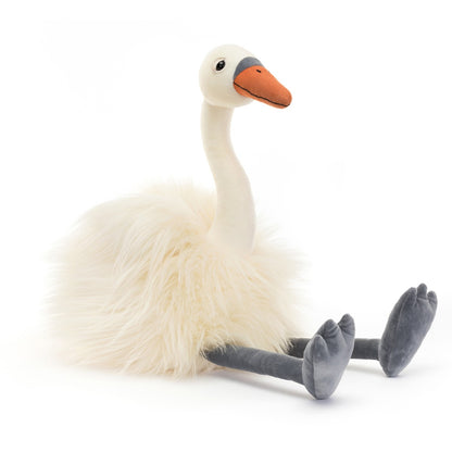 Jellycat bamse, Evelyn svane - 47 cm