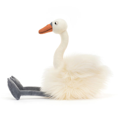 Jellycat bamse, Evelyn svane - 47 cm