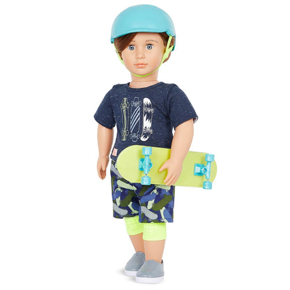 Generation dukke, Theodore m/ skateboard - 46 cm
