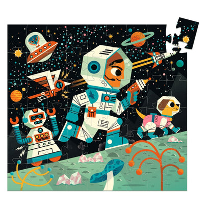 Djeco Silhuetpuslespil, Space station 54 brikker