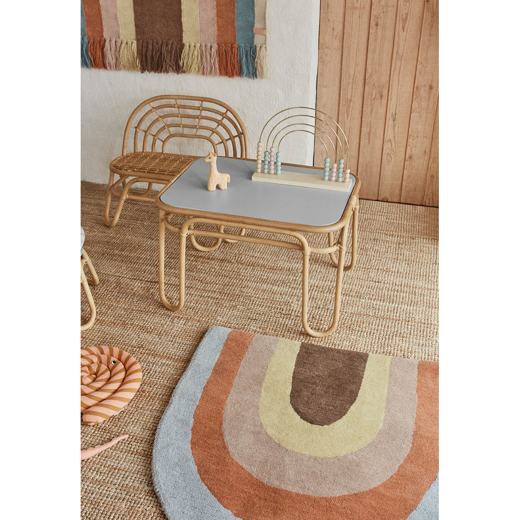 OYOY Legetøj i træ, Abacus Regnbue Kugleramme - Nature