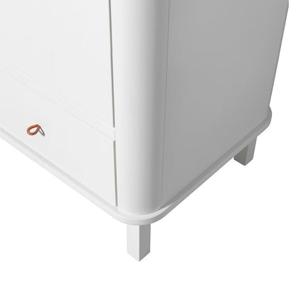 Oliver Furniture Wood klædeskab m 2 døre, hvid - højde 204 cm