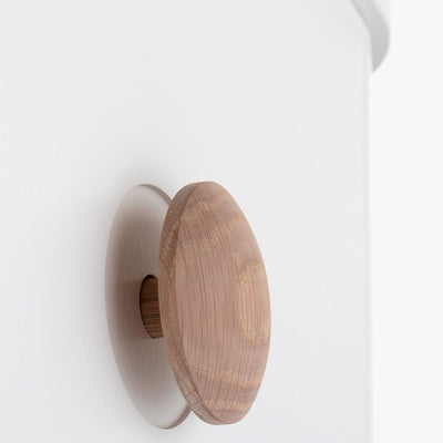 Oliver Furniture Wood multiskab m. 3 døre, hvid/eg