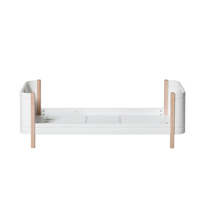 Oliver Furniture, Wood Mini+ juniorseng - hvid/eg