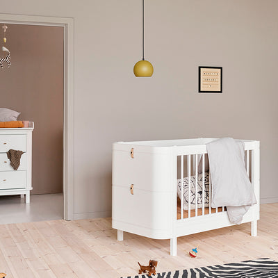 Oliver Furniture, Wood Mini+ tremmeseng eksk. junior kit - hvid