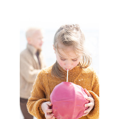 Scrunch-ball, oppustelig blød bold - Cherry red