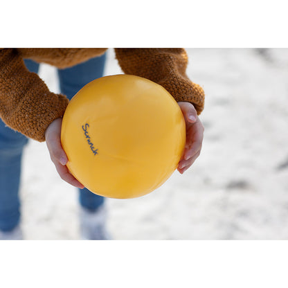 Scrunch-ball, oppustelig blød bold - Pastel yellow