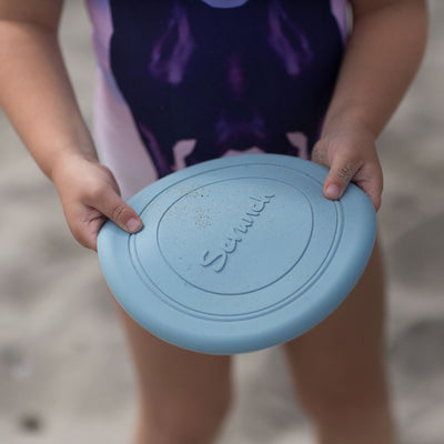 Scrunch-frisbee, duck egg blue - vist med barn