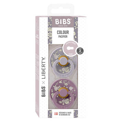 Bibs Liberty, 2-pak Colour, sutter i naturgummi, str. 2 - Capel - Fossil Grey Mix