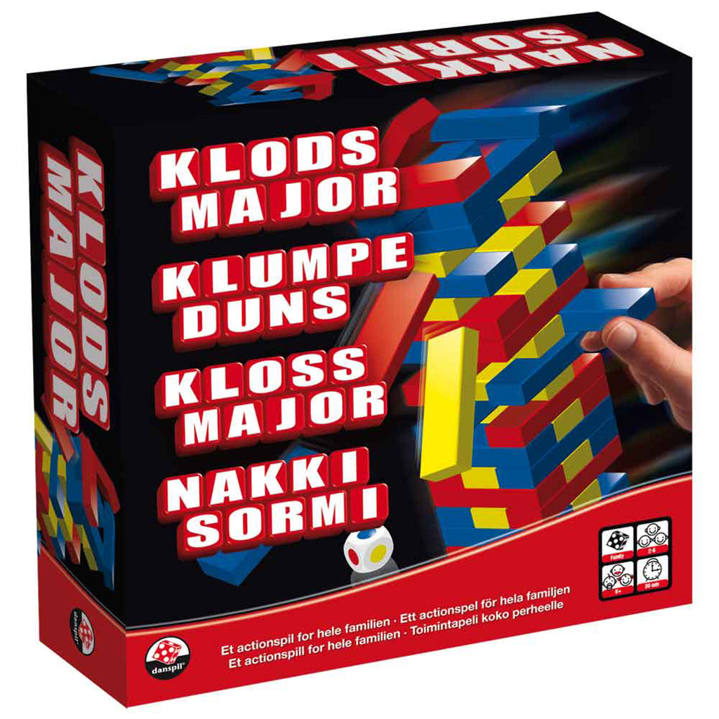 Danspil Klodsmajor, brætspil, familiespil