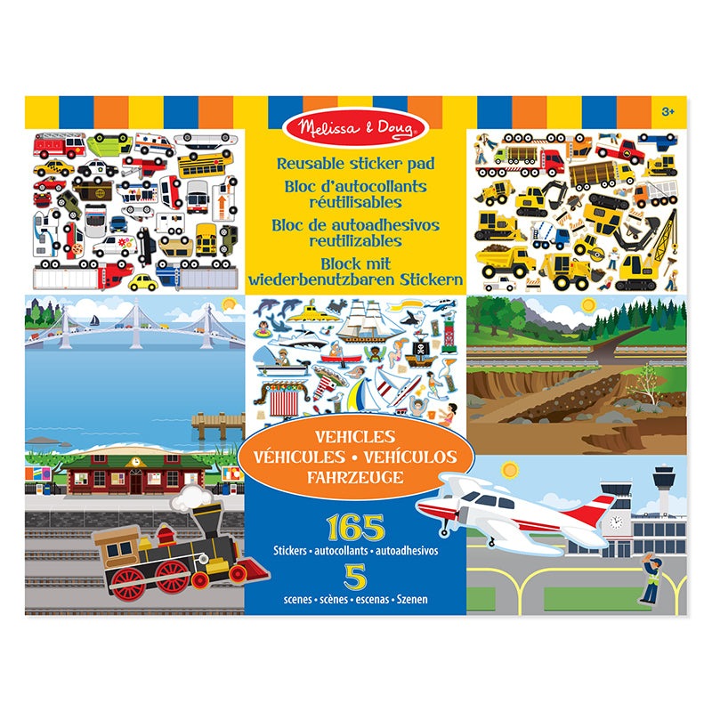 Skumklistermærker, genanvendelige - køretøjer