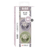 Bibs Liberty De Lux, 2-pak, sut i silikone, str. one-size - Capel - Sage Mix