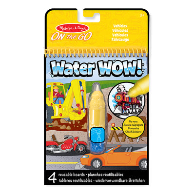 Water-wow, mal m. vand, genanvendelig motiver - køretøjer
