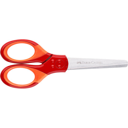 Faber-Castell børnesaks m. til højre og ventre hånd incl etui - rød