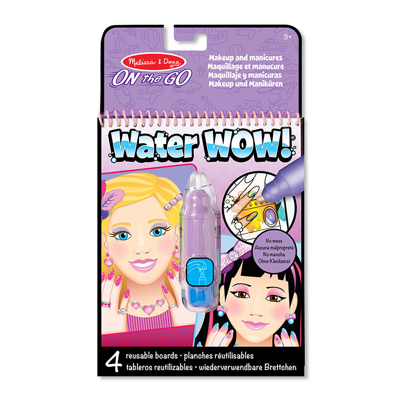 Water-wow, mal m. vand, genanvendelig motiver - make-up &amp; manicure