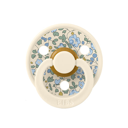 Bibs Liberty, 2-pak Colour, sutter i naturgummi, str. 2 - Eloise - Dusty Blue Mix