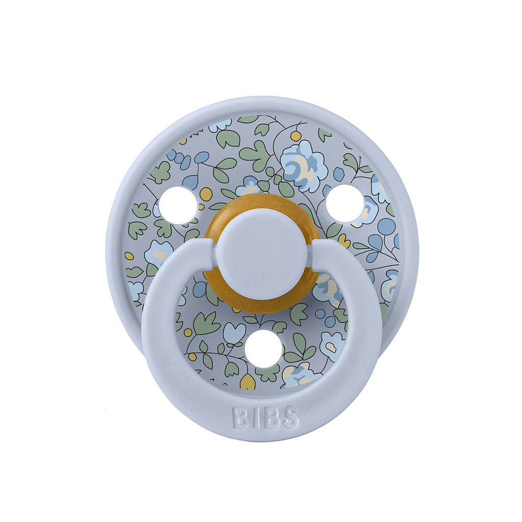 Bibs Liberty, 2-pak Colour, sutter i naturgummi, str. 2 - Eloise - Dusty Blue Mix