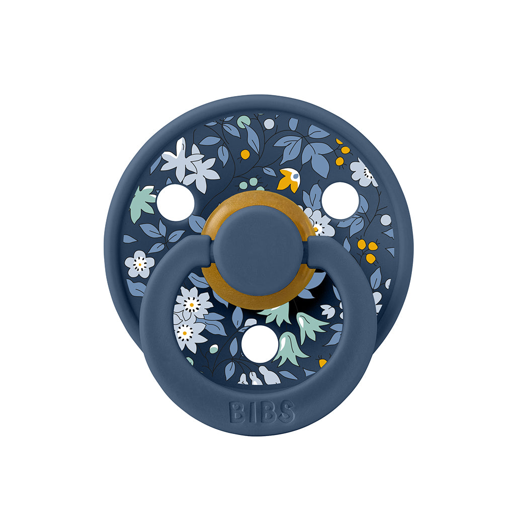 Bibs Liberty, 2-pak Colour, sutter i naturgummi, str. 2 - Chamomile Lawn - Baby Blue Mix