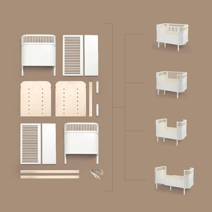 Sebra seng, baby og Jr. - Jetty beige