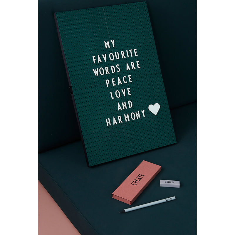 Design Letters, Kontor ikoner til Message Board - white