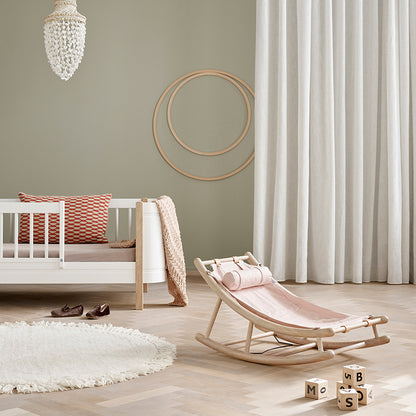 Oliver Furniture, Wood Baby &amp; junior vippestol - Eg/rose