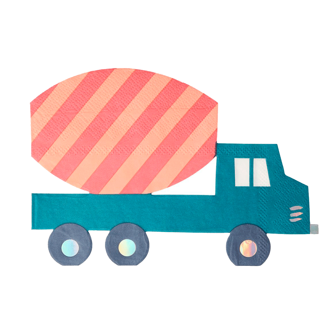 Meri Meri servietter, Arbejdsbil - 16 stk.