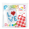 Pixel mosaic nøglering, mini mosaic perler - Love