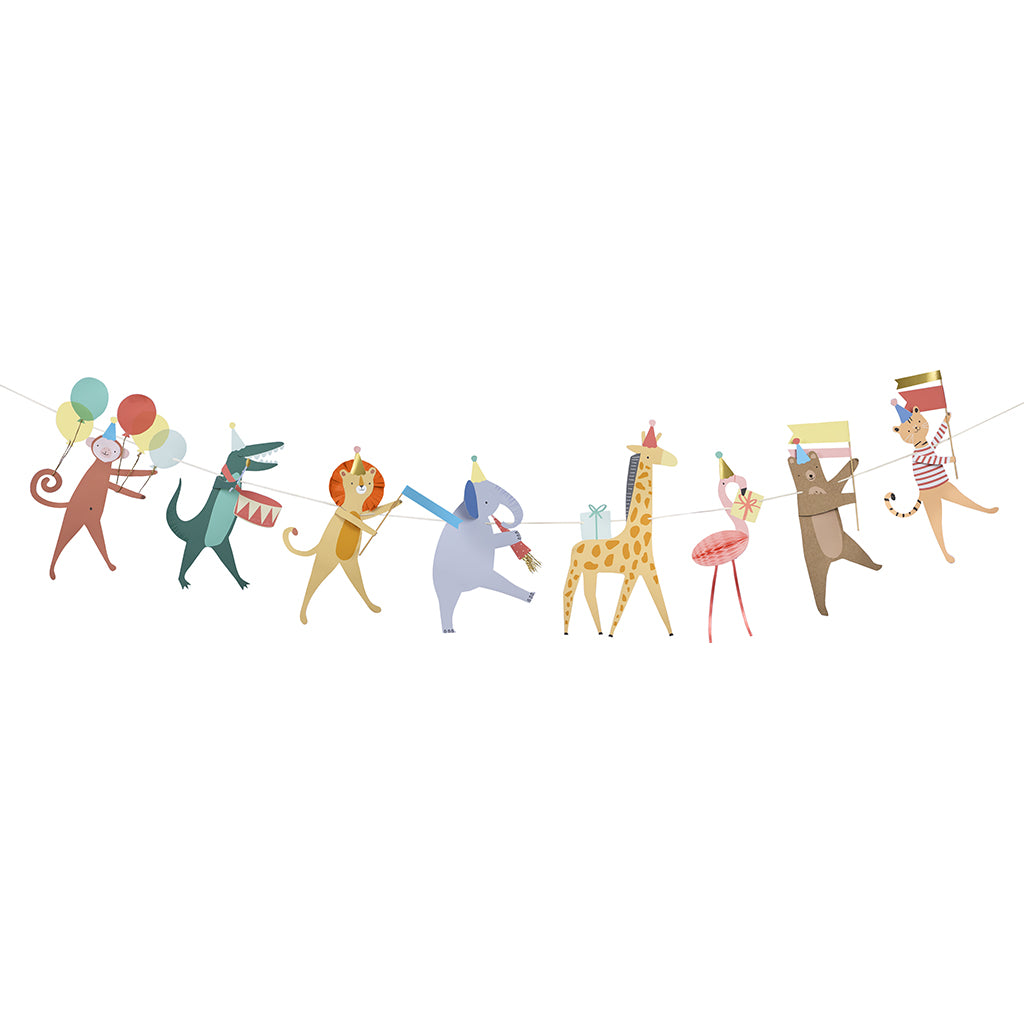 Meri Meri guirlande, Dyreparade - 3 meter