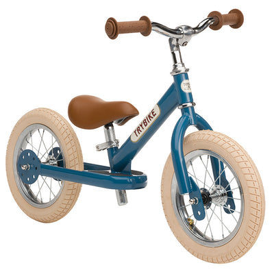 Trybike løbecykel, vintage blue m. retro look