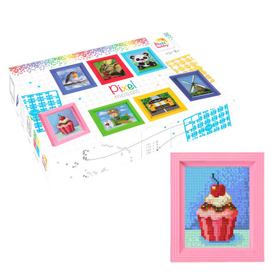 Pixel mosaic, mini mosaic perler - Cupcake