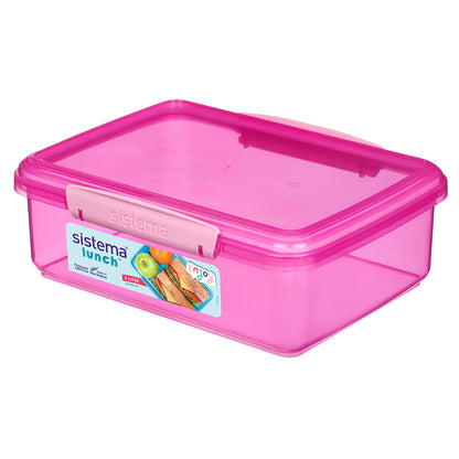 Sistema Coloured Luch Madkasse m. 1 rum, 2L - Pink