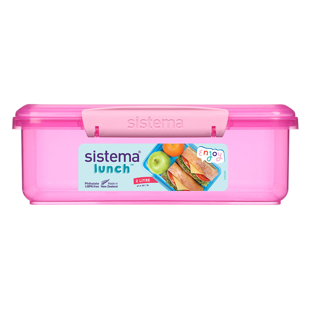 Sistema Coloured Lunch Madkasse m. 1 rum, 2L - Pink