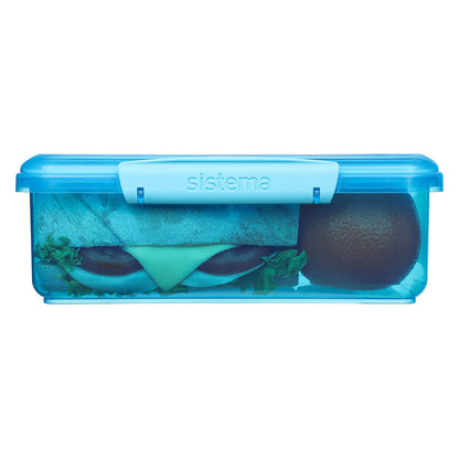 Sistema Coloured Lunch Madkasse m. 1 rum, 2L - Blue