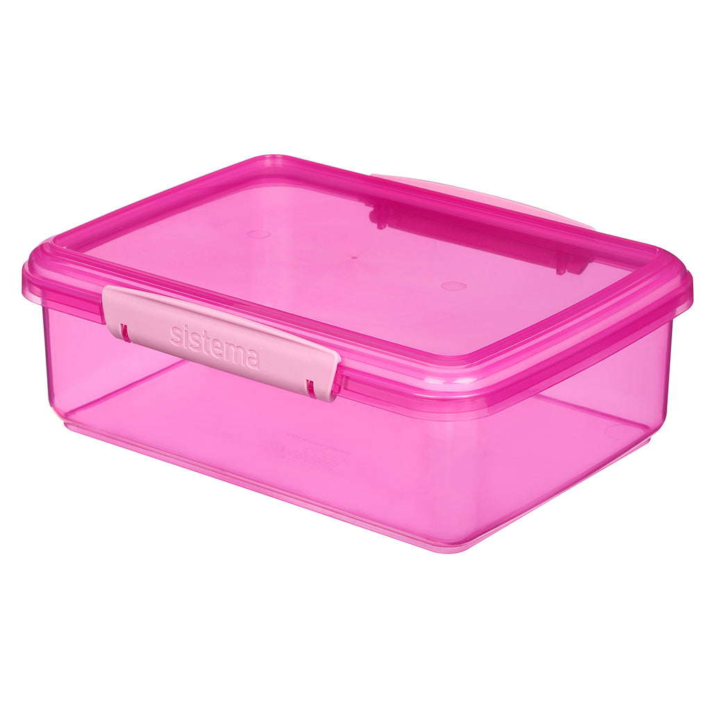 Sistema Coloured Lunch Madkasse m. 1 rum, 2L - Pink