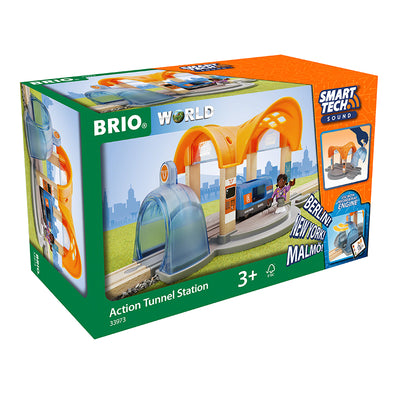 Brio Smart Tech lyd action tunnel-station