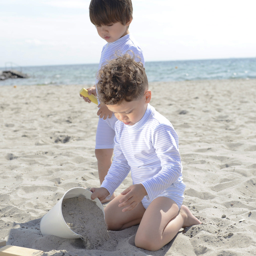 Petit Crabe UV badebluse, Sydney, Baby blue/White - 0-10 år