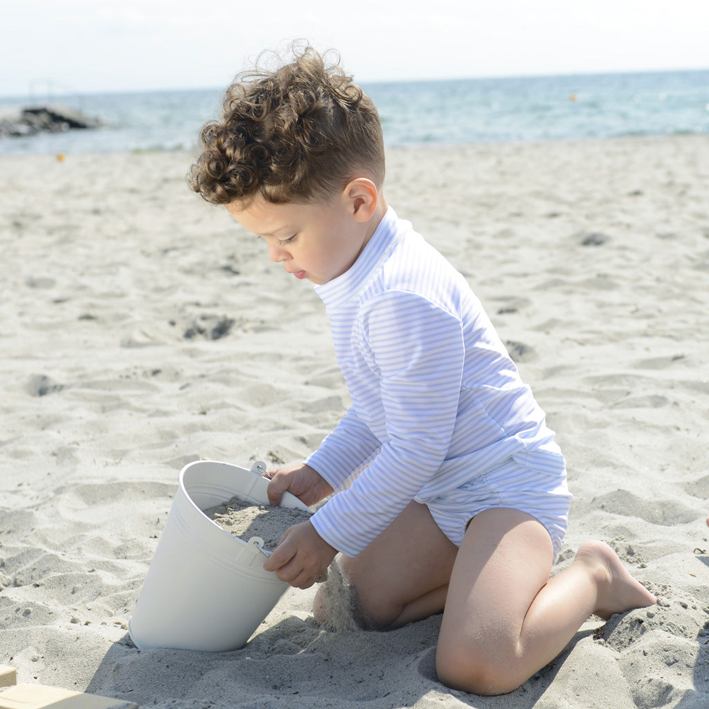 Petit Crabe UV badebluse, Sydney, Baby blue/White - 0-10 år