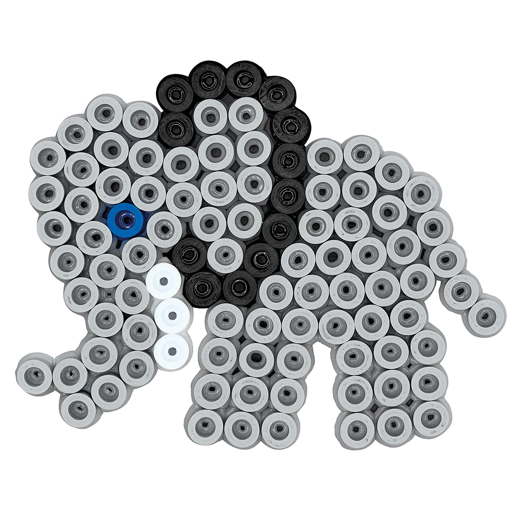 Hama Maxi 600 perler og 2 plader Løve/Elefant i bøtte