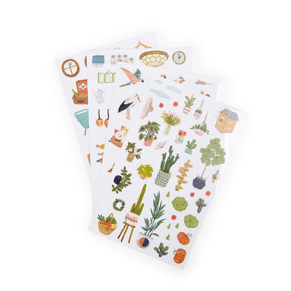 Moulin Roty, Malebog med 145 klistermærker - Les Parisiennes