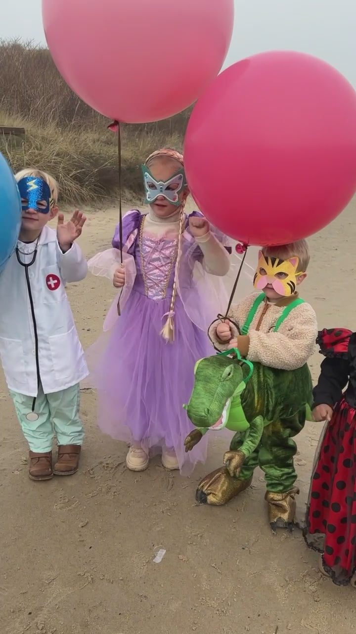 Den goda Fen, Prinsessekjole, Rapunzel - Str. 2-8 år