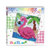 Pixel mosaic, XL mosaic perler - Flamingo
