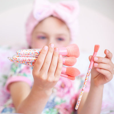 Oh Flossy Sprinkle make-up børster til børn, Sæt med 5 stk.