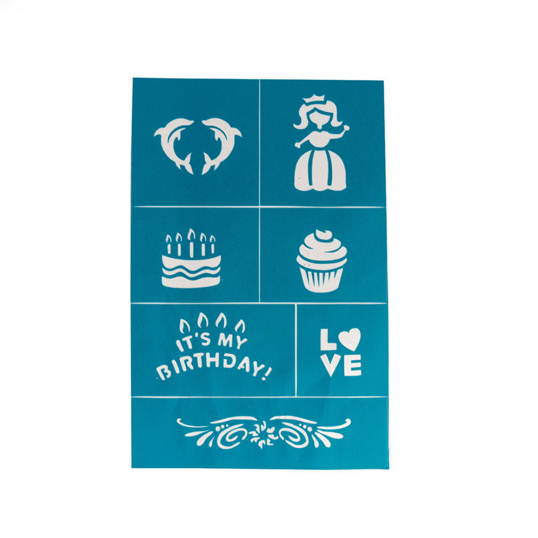 Oh Flossy Ansigtmaling- og make-up stencils til børn