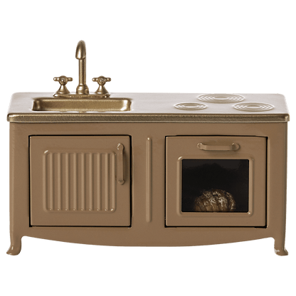 Maileg Dukketilbehør, Køkken til mus - Lys brun